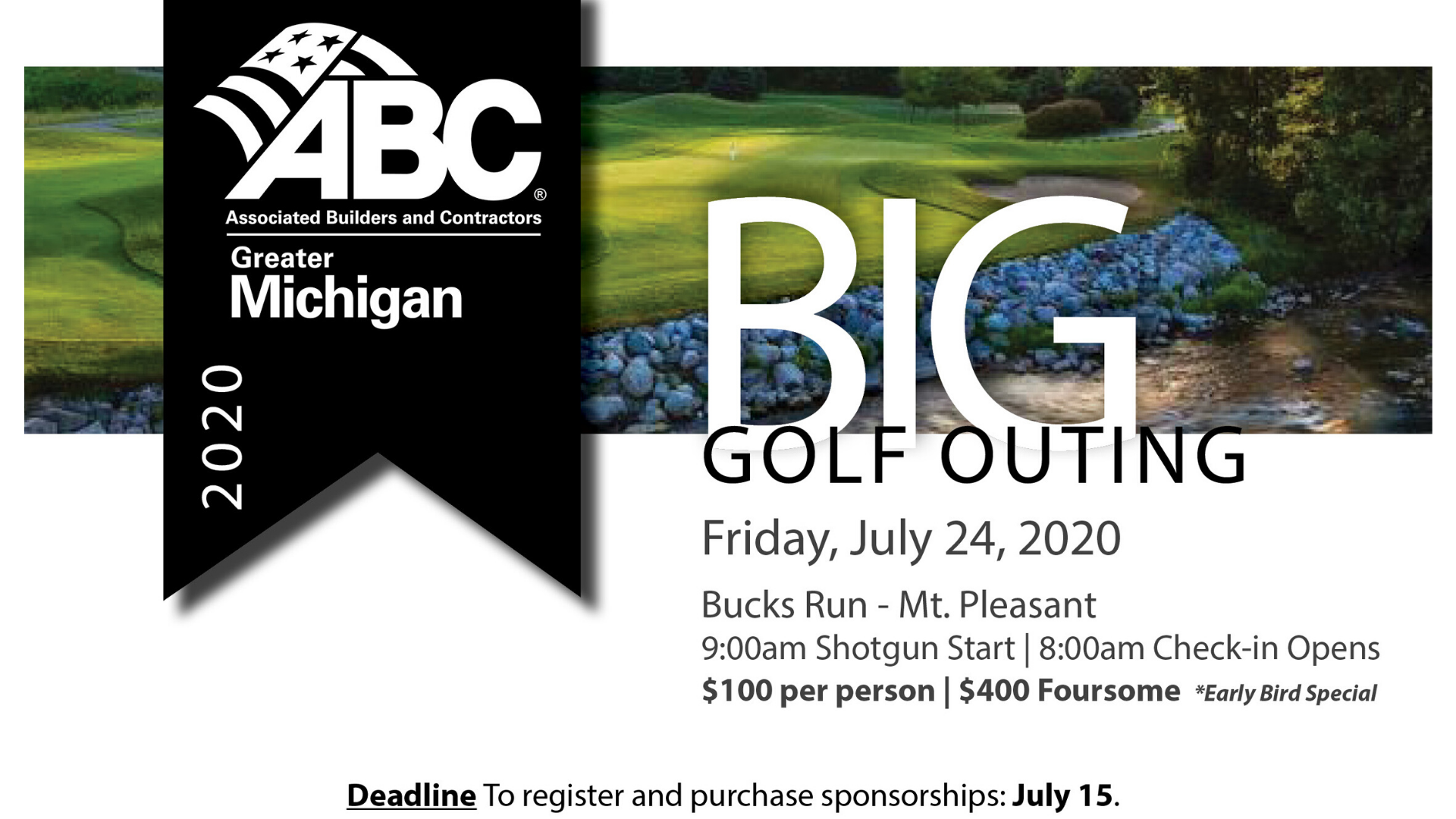 Big gold outing flyer