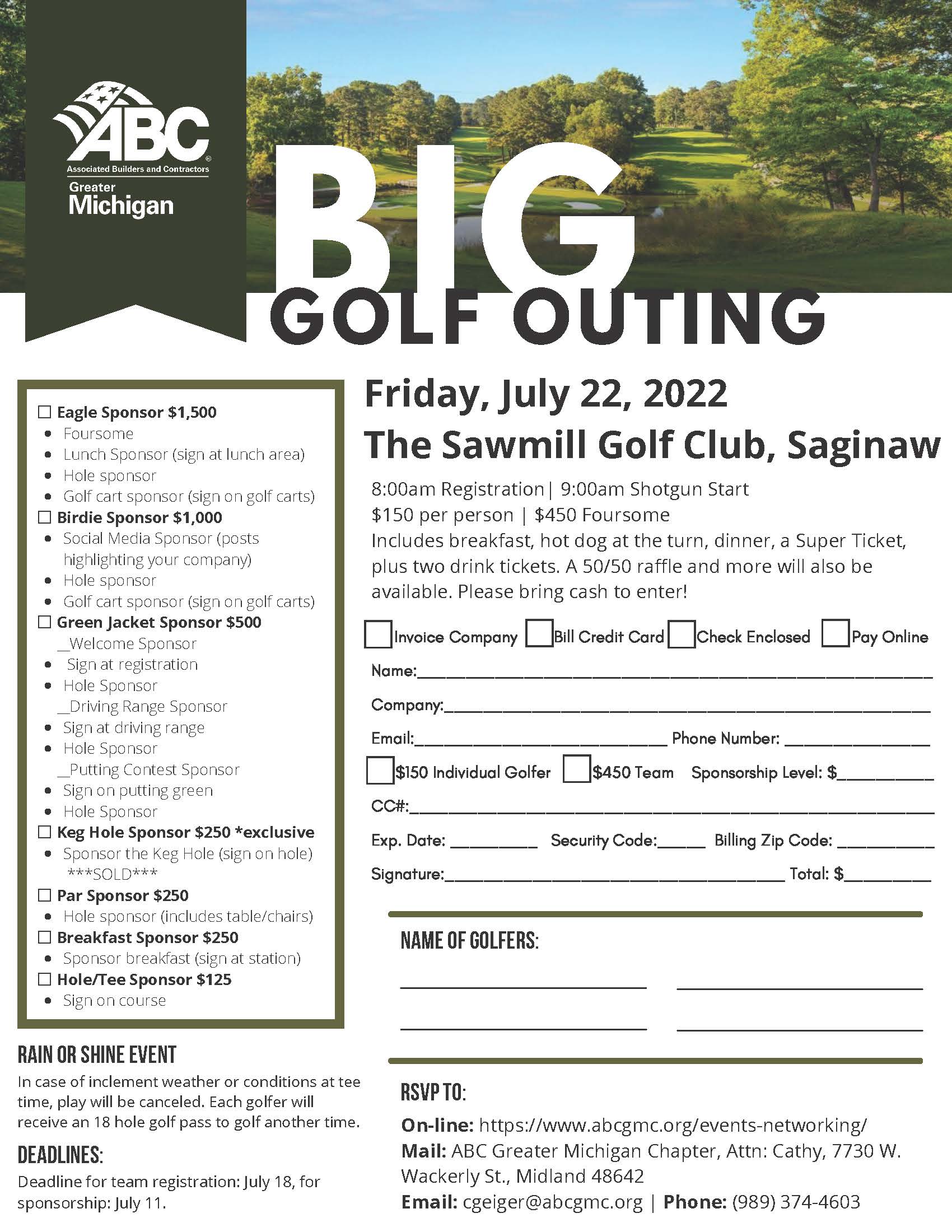 2022 Big Golf Outing