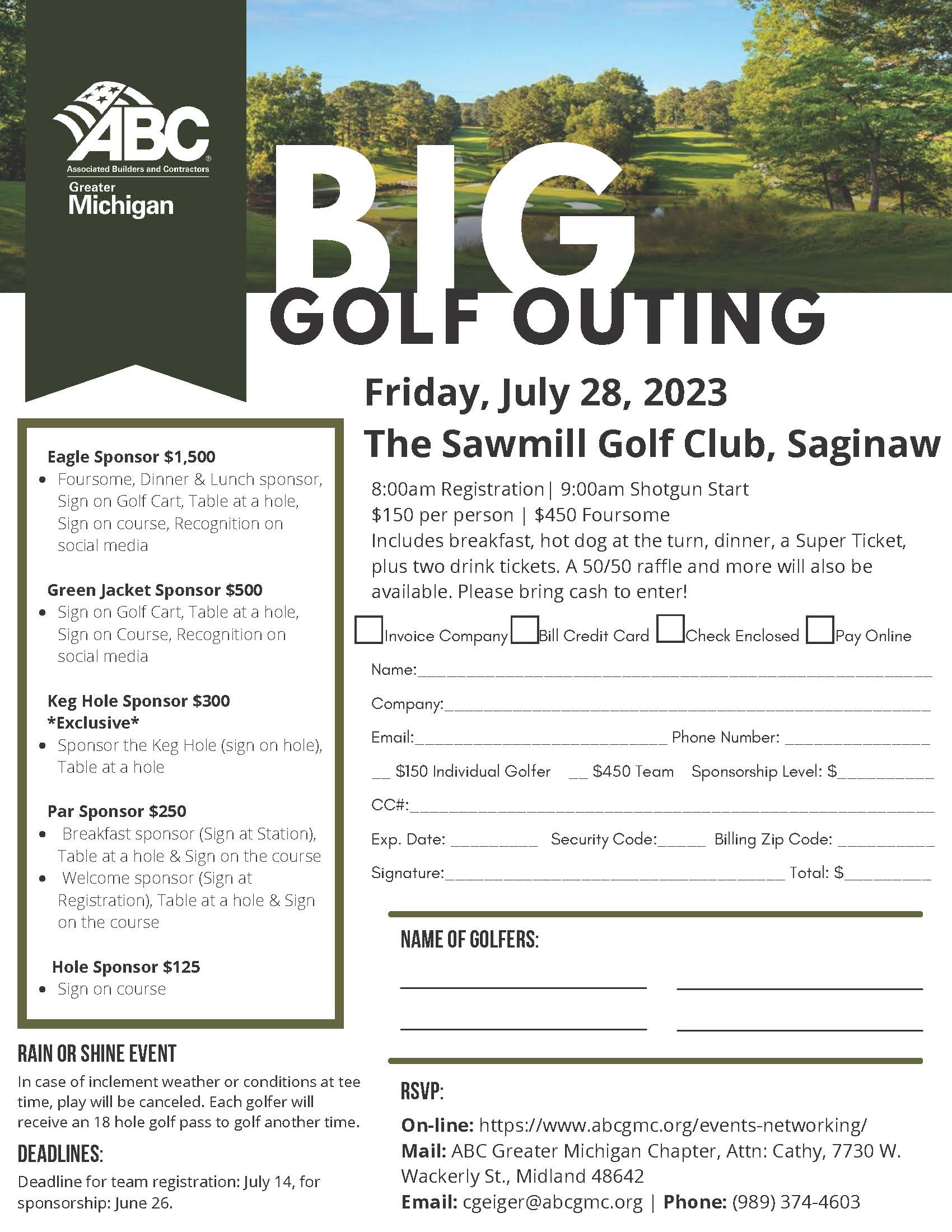 2023 Big Golf Outing