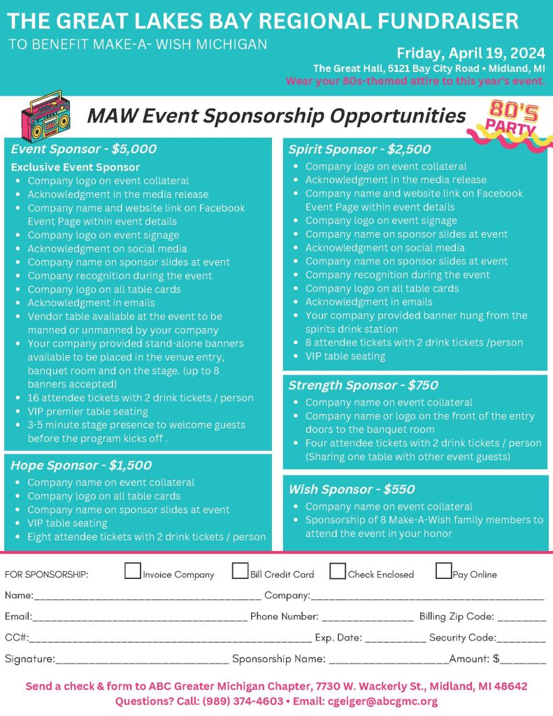 sponsorship flyer