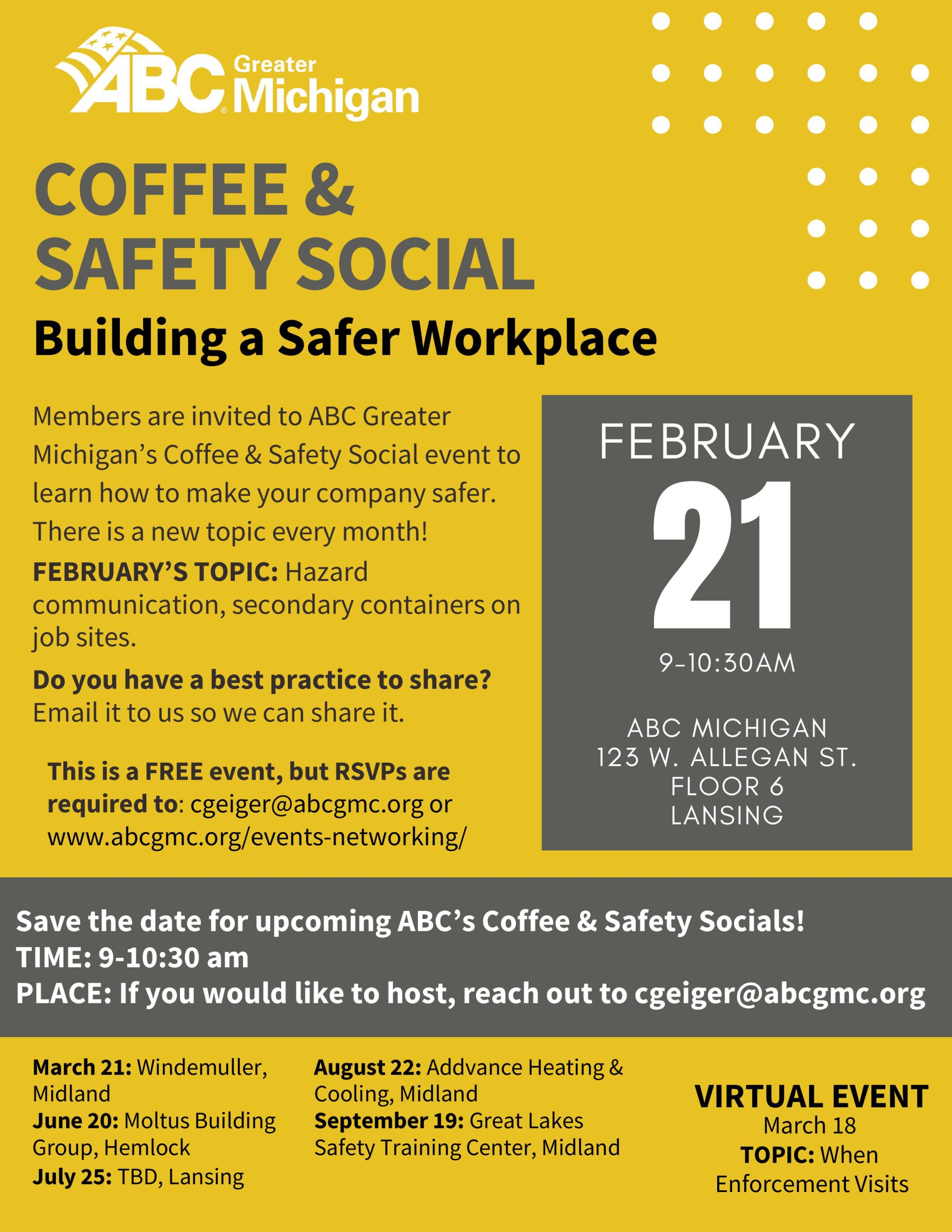Coffee & Safety Social