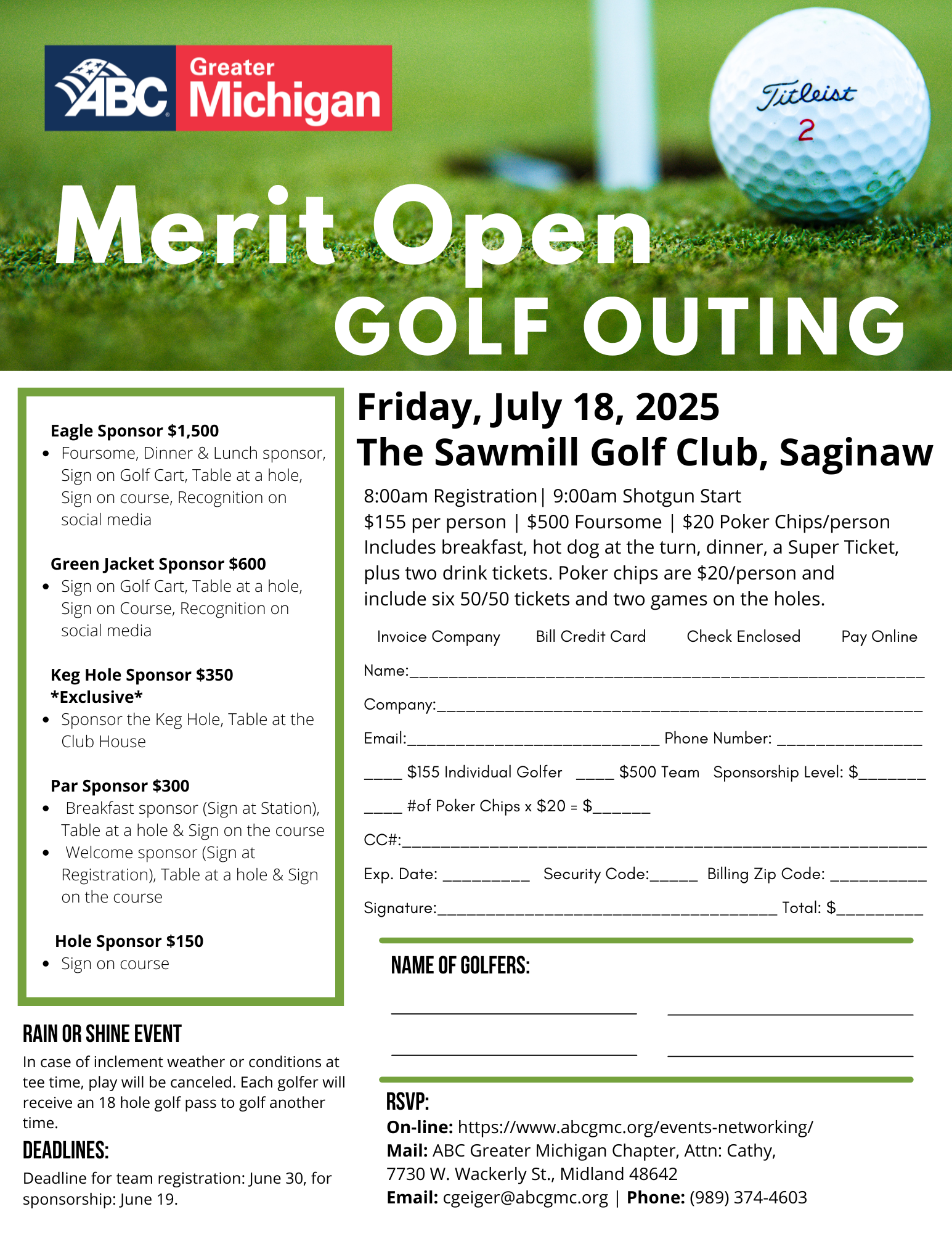 Merit Open Golf Outing