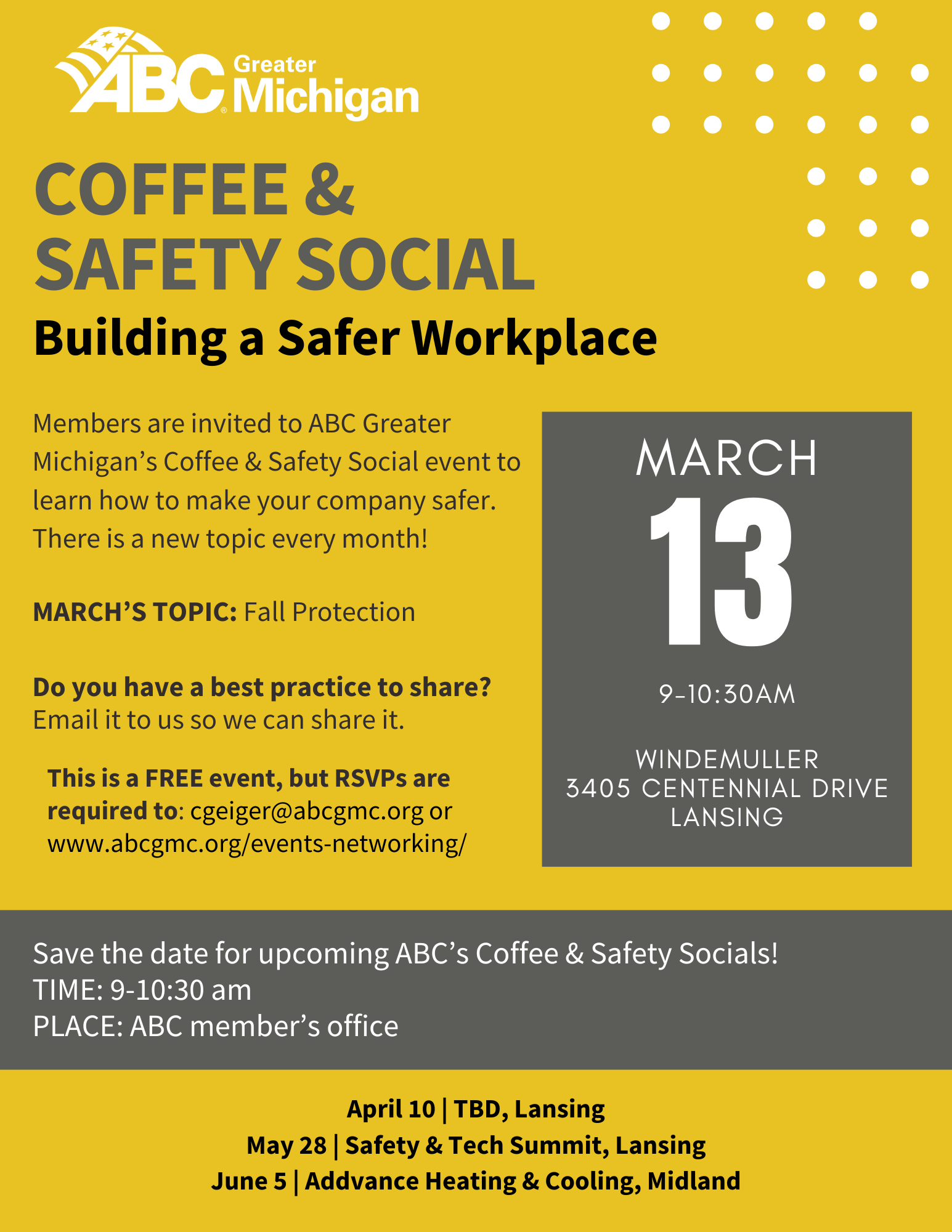 coffee and safety social