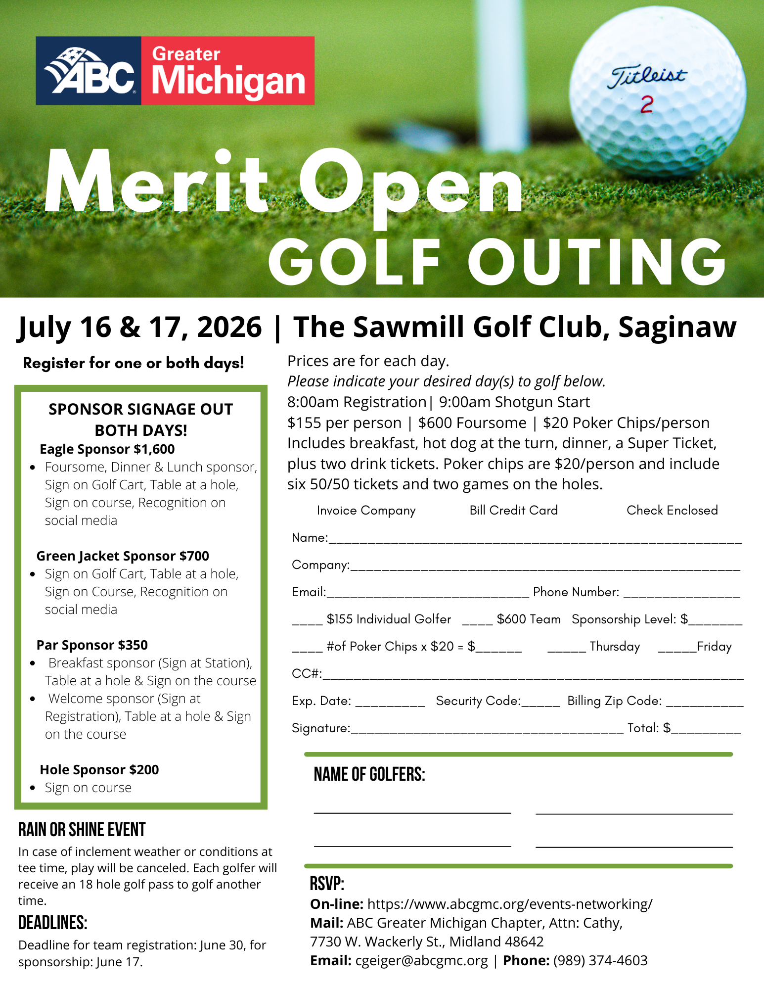 merit open golf outing