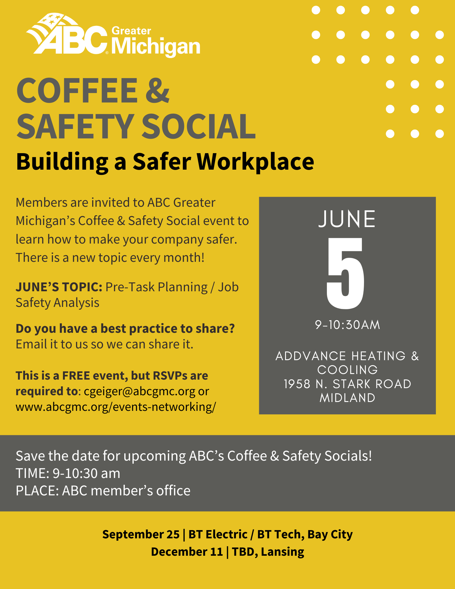 coffee and safety social